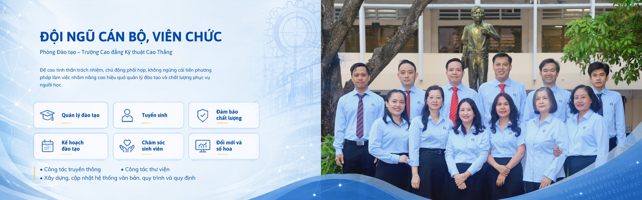 Banner thông tin số 3 của Phòng Đào tạo