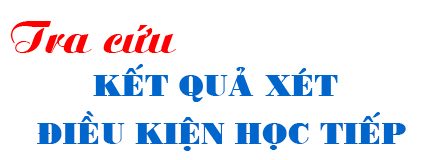 Xét điều kiện học tiếp